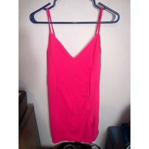 Hot pink skort strappy dress
